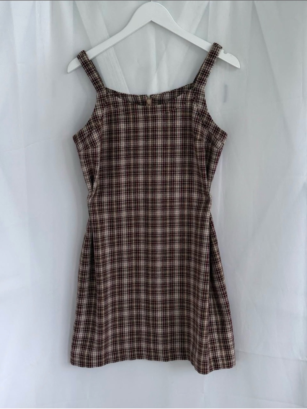 Vintage 1990s Abercrombie & Fitch Plaid Mini Dress
